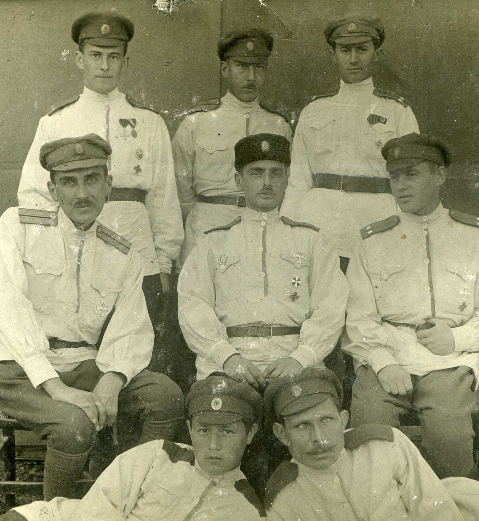 Офицеры Семеновского полка 1914