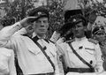 С.Н. Иванов (слева) и И.К. Сахаров на параде гвардейской бригады РОА в Пскове 22.06.1943.jpg